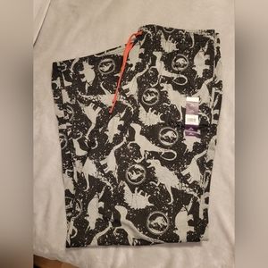 Mens NWT Jurassic Park Pajama Pants